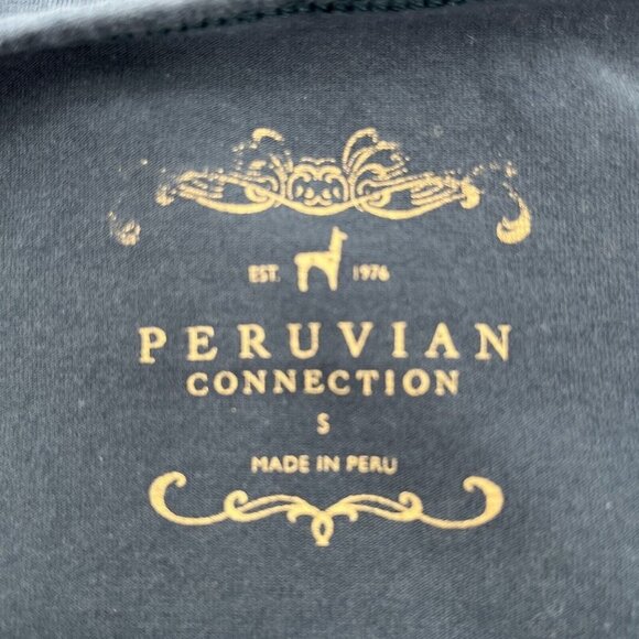 Peruvian‎ Connection Blue Stretchy Pima Cotton Tank Top Midi Dress Size small - Picture 3 of 5